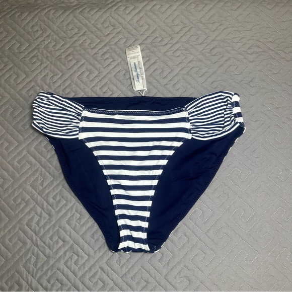 Tommy Bahama Reversible Breaker Bay Shirred Bikini Bottom - Picture 2 of 6
